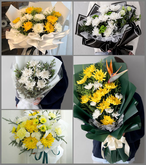 广东肇庆市广宁县联和镇明星村白事花束代送